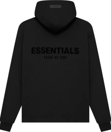 Fear of God Essentials Flock Printed Relaxed Hoodie SS22 Stretch Limo Back Side 1